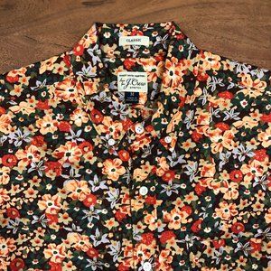 J. Crew Floral Short Sleeve Shirt